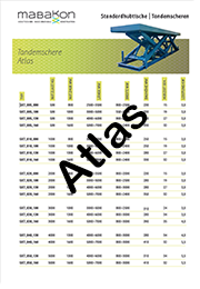 Hubtisch Alas- Technische Daten